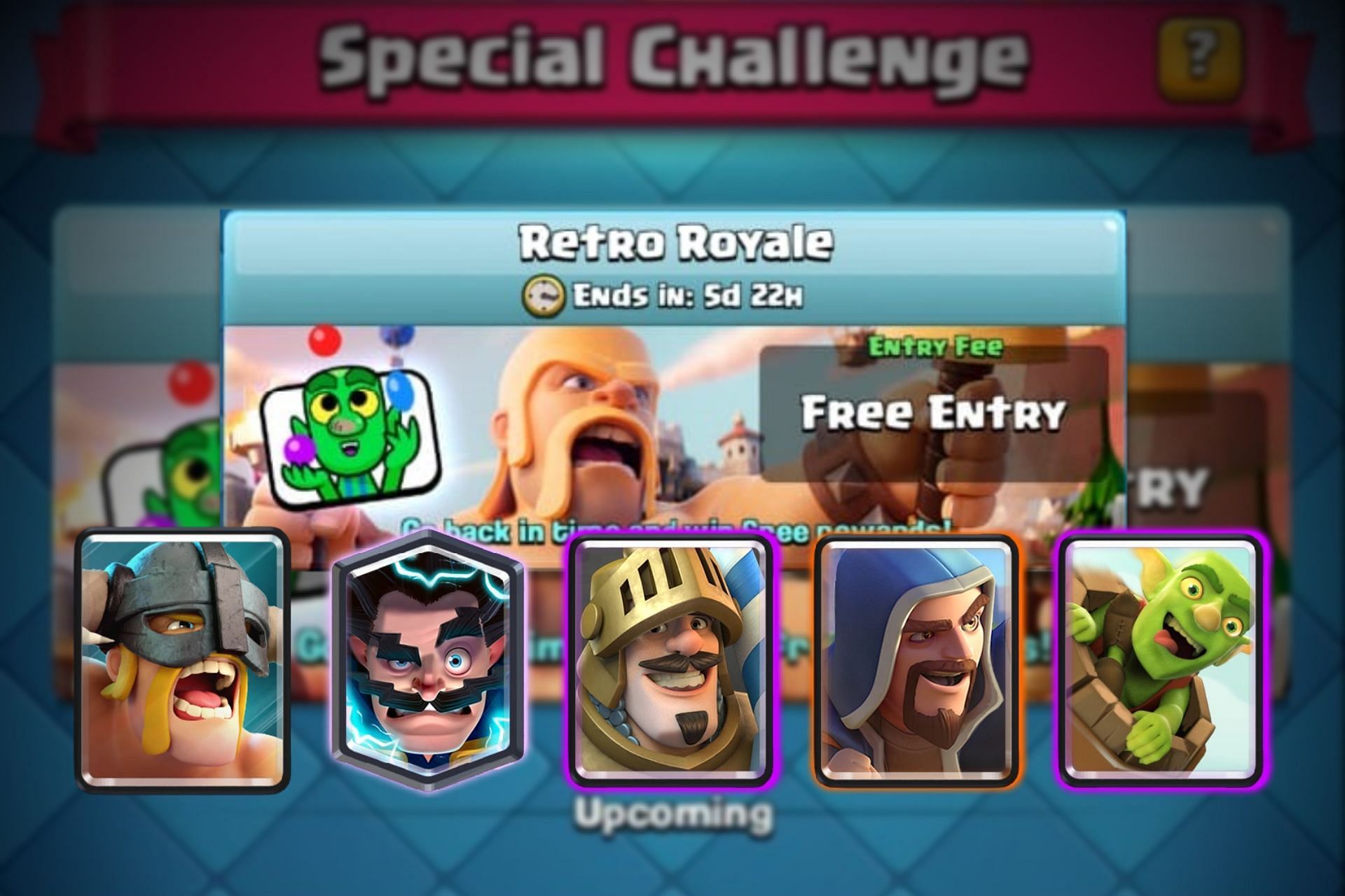 5 best cards for the Retro Royale challenge in Clash Royale (Image via sportskeeda)