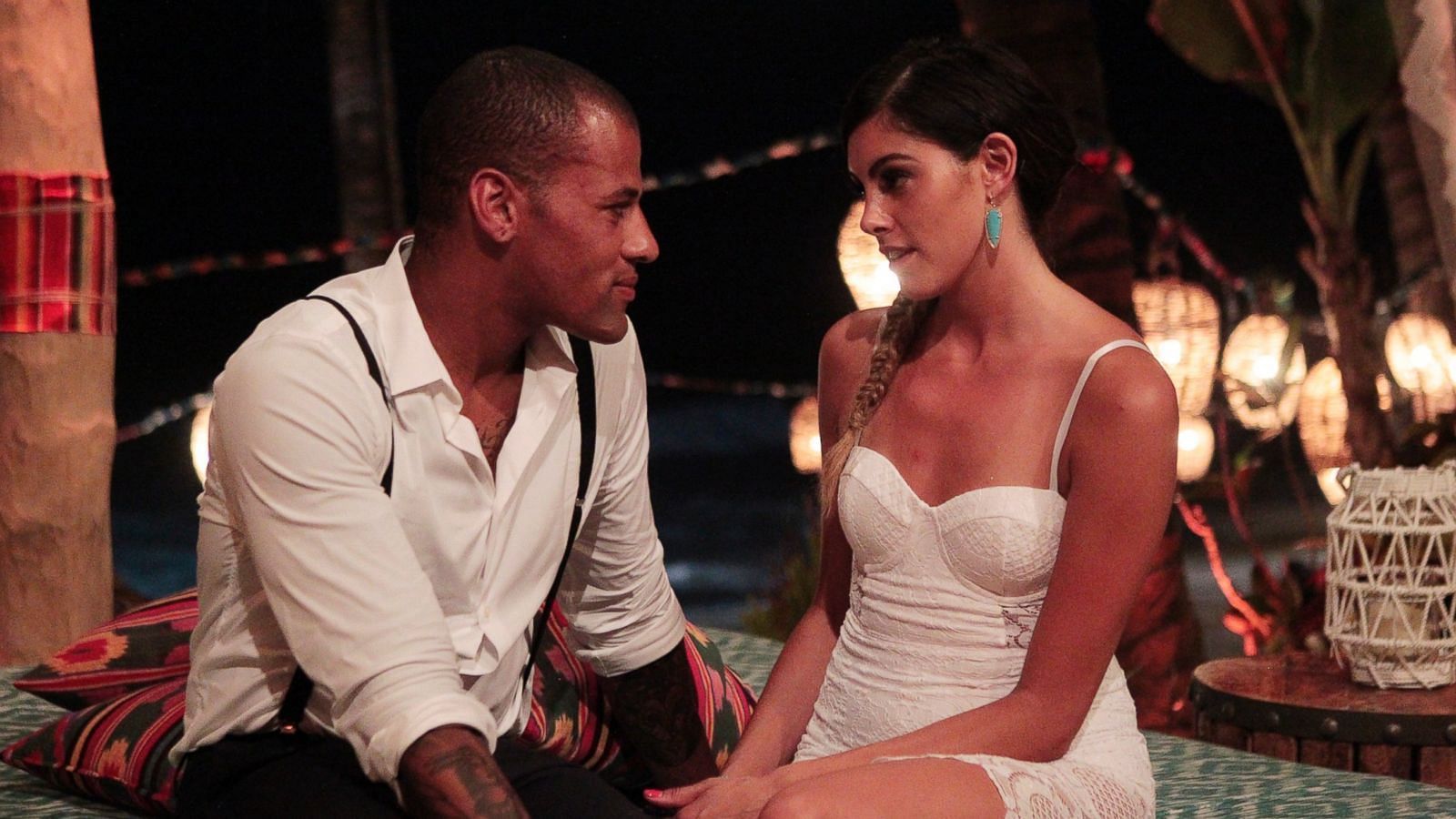 Grant Kemp and Lace Morris in an episode of Bachelor in Paradise season 3 (Image via ABC )