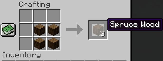 Spruce Wood Block in Minecraft
