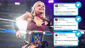 "Agent Livv, working for HHH" - Twitter explodes as SmackDown Women's Champion Liv Morgan is spotted with top AEW star and former WWE Superstar
