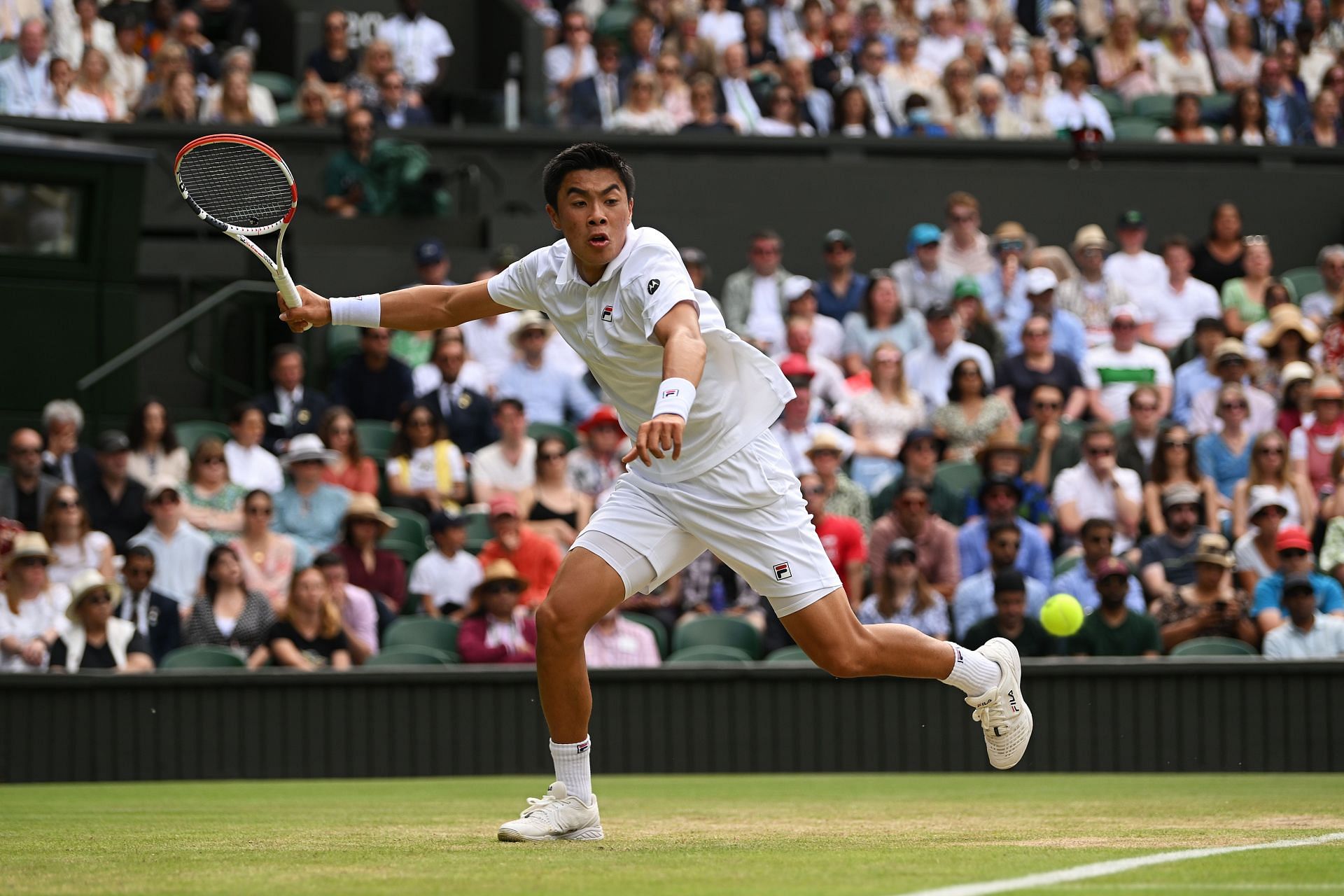 Brandon Nakashima at the 2022 Wimbledon Championships.