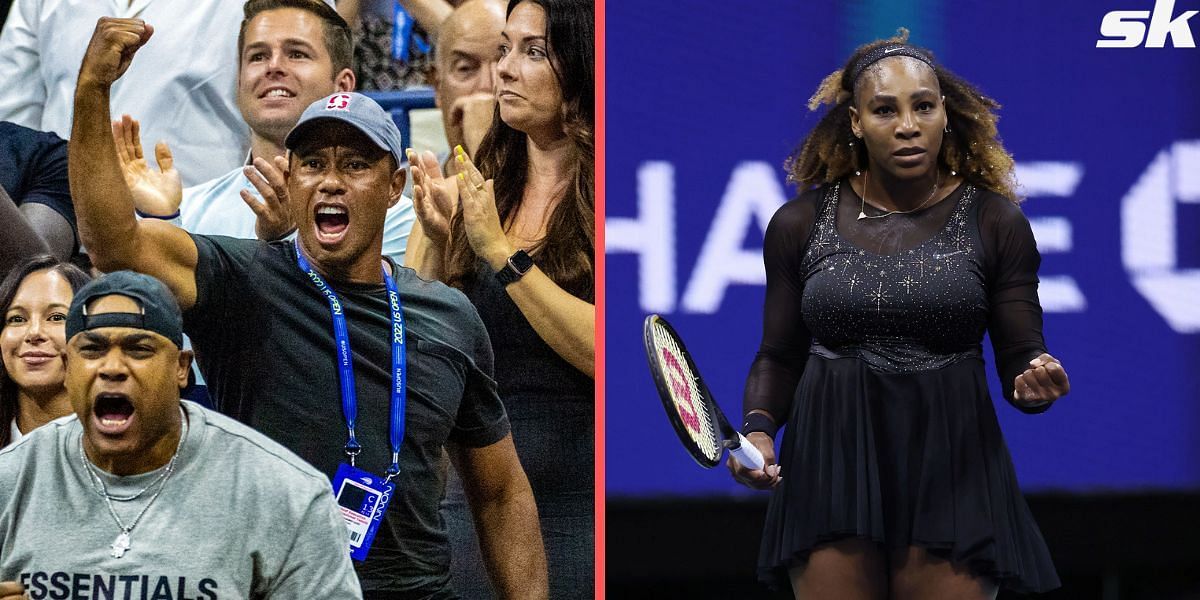 Tiger Woods was in attendance at Serena Williams