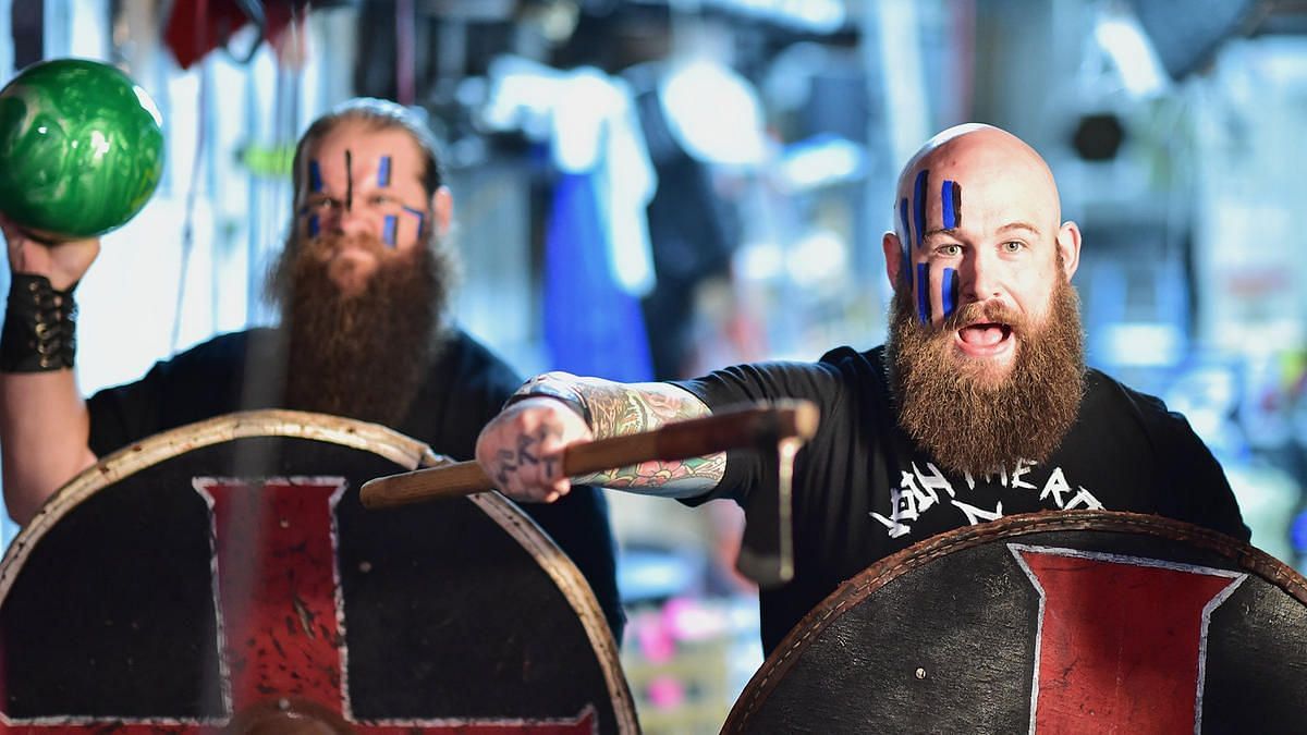 Viking Raiders members Ivar (left) and Erik (right)