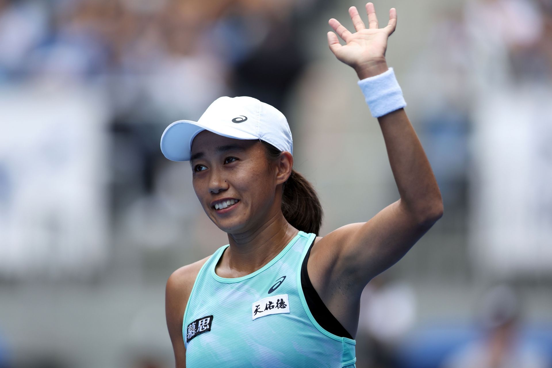 Zhang Shuai at the 2022 Toray Pan Pacific Open.