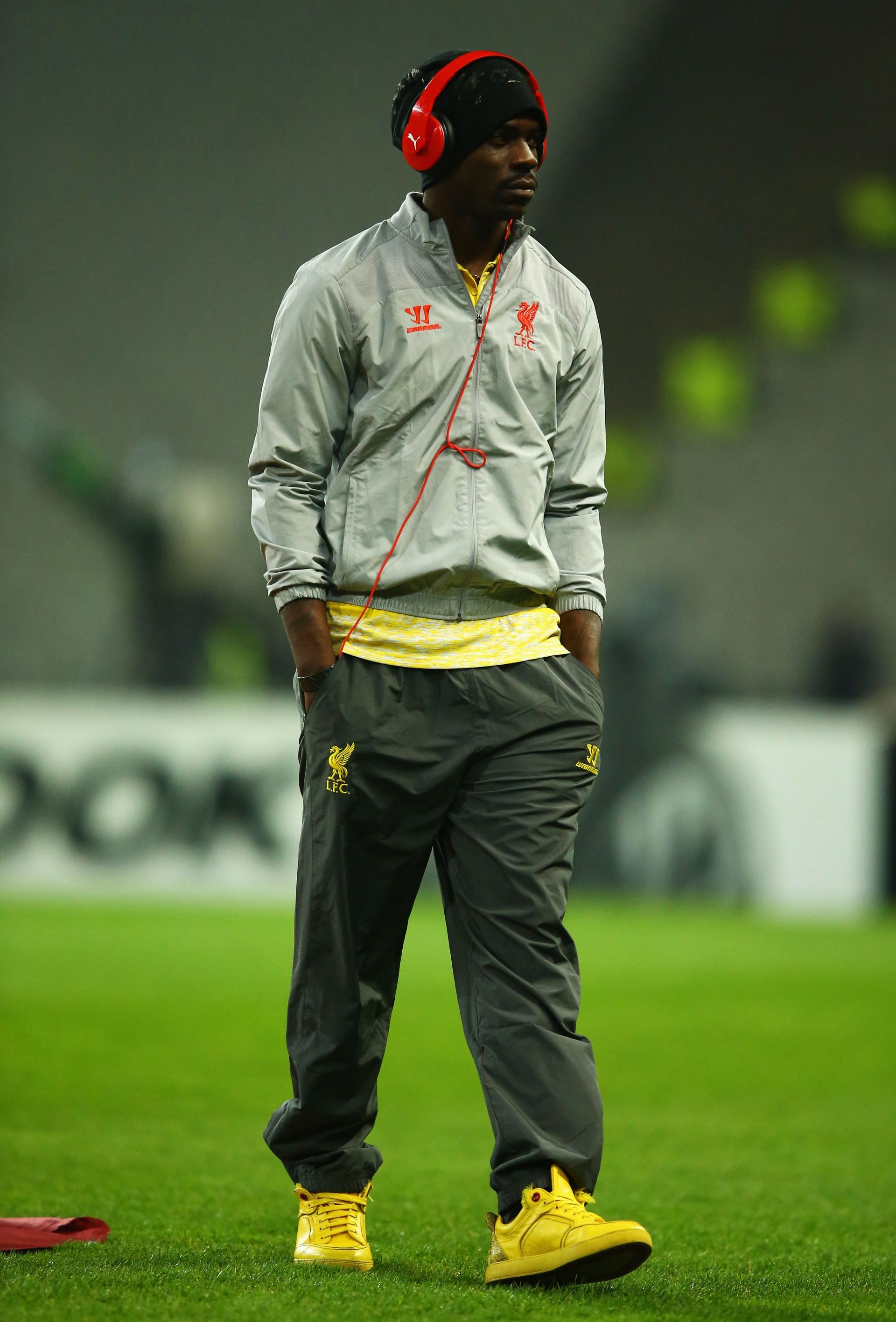 Mario Balotelli of Liverpool walks on the pitch before the UEFA Europa League Round of 32-second leg match between Besiktas JK and Liverpool FC on February 26, 2015, in Istanbul.