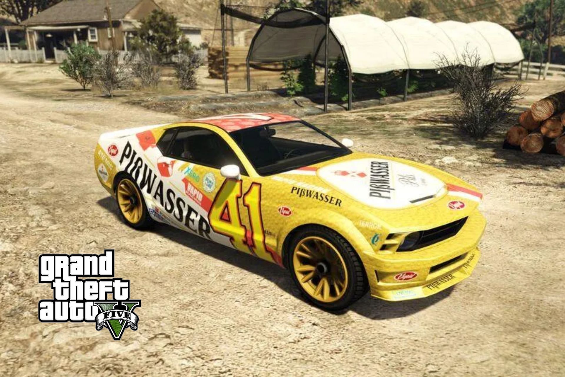 The fastest car in GTA 5 Story Mode: Vapid Pi&szlig;wasser Dominator (Image via Rockstar Games)