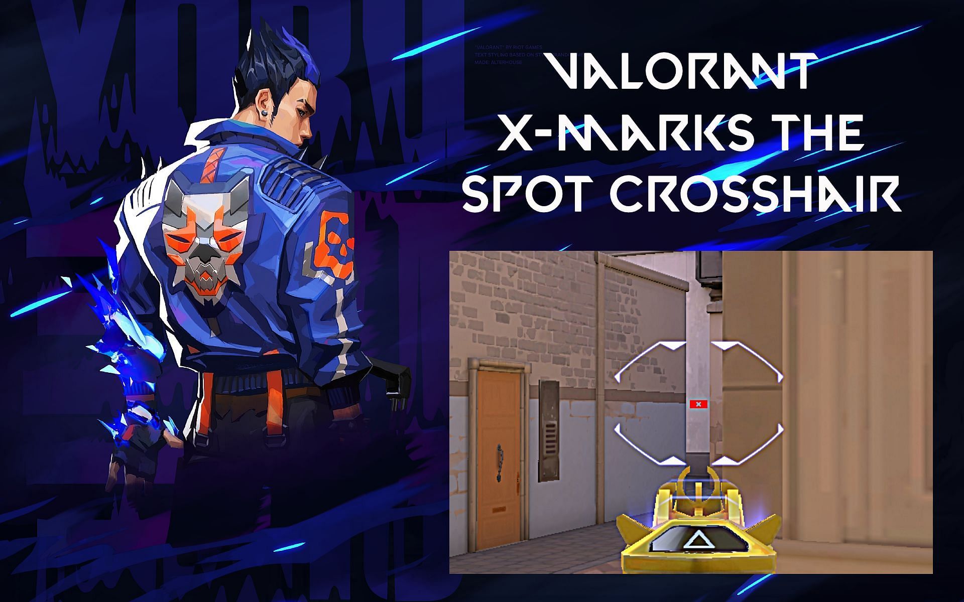 X-marks the spot crosshair in Valorant (Image via Sportskeeda)