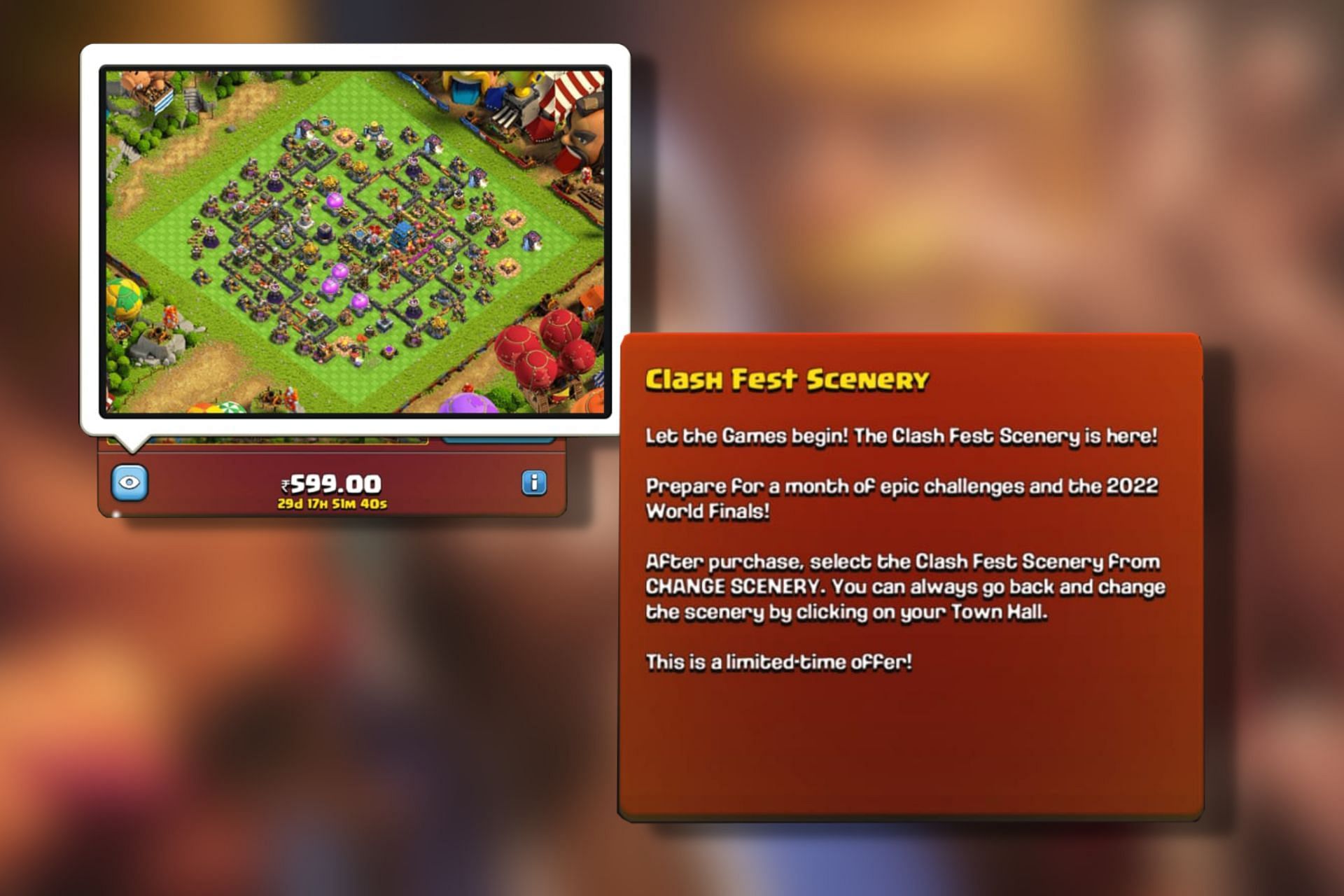 How to unlock the latest Clash Fest Scenery in Clash of Clans