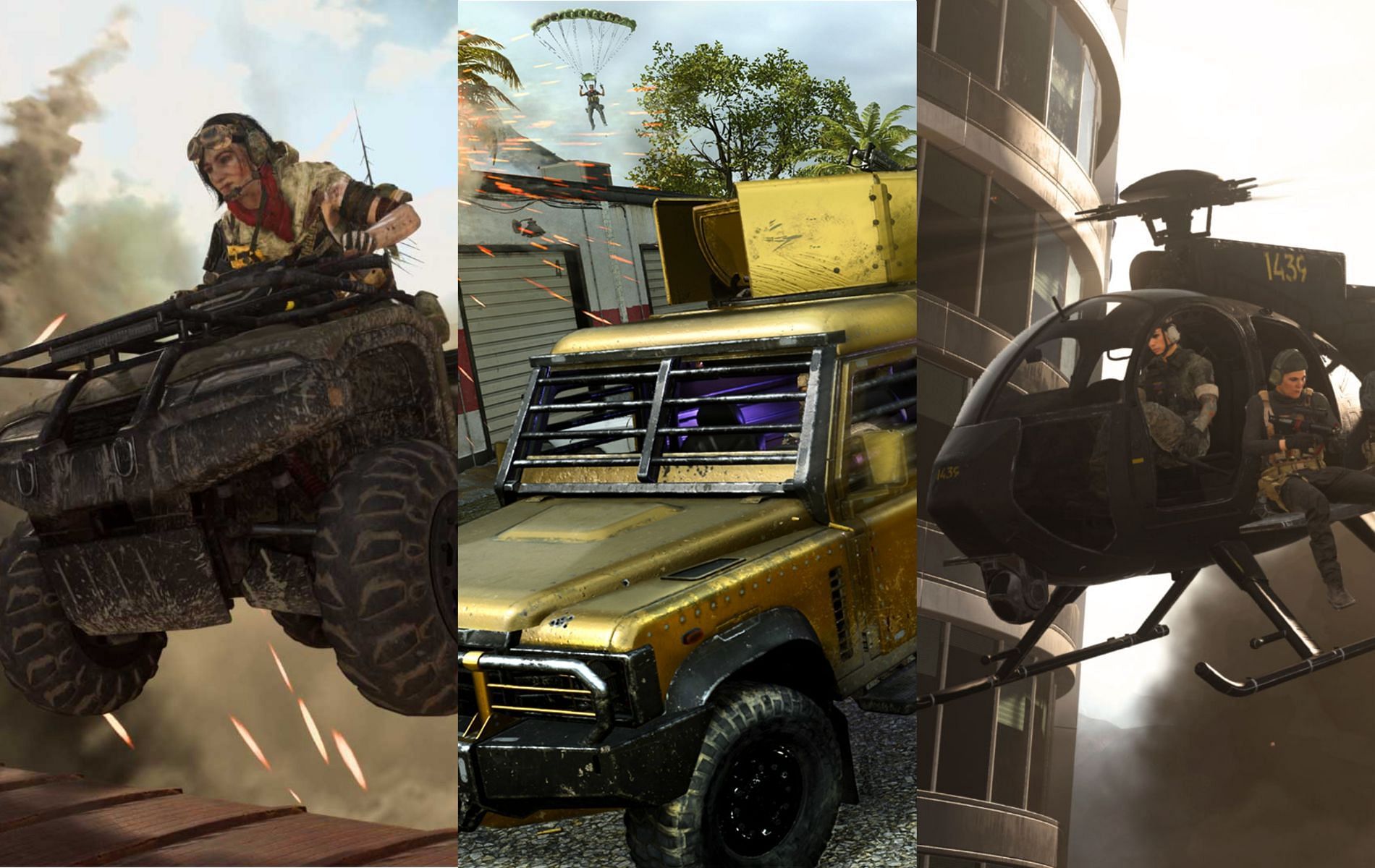 All new vehicles coming to Warzone (Image via Activision/Edited by Sportskeeda)