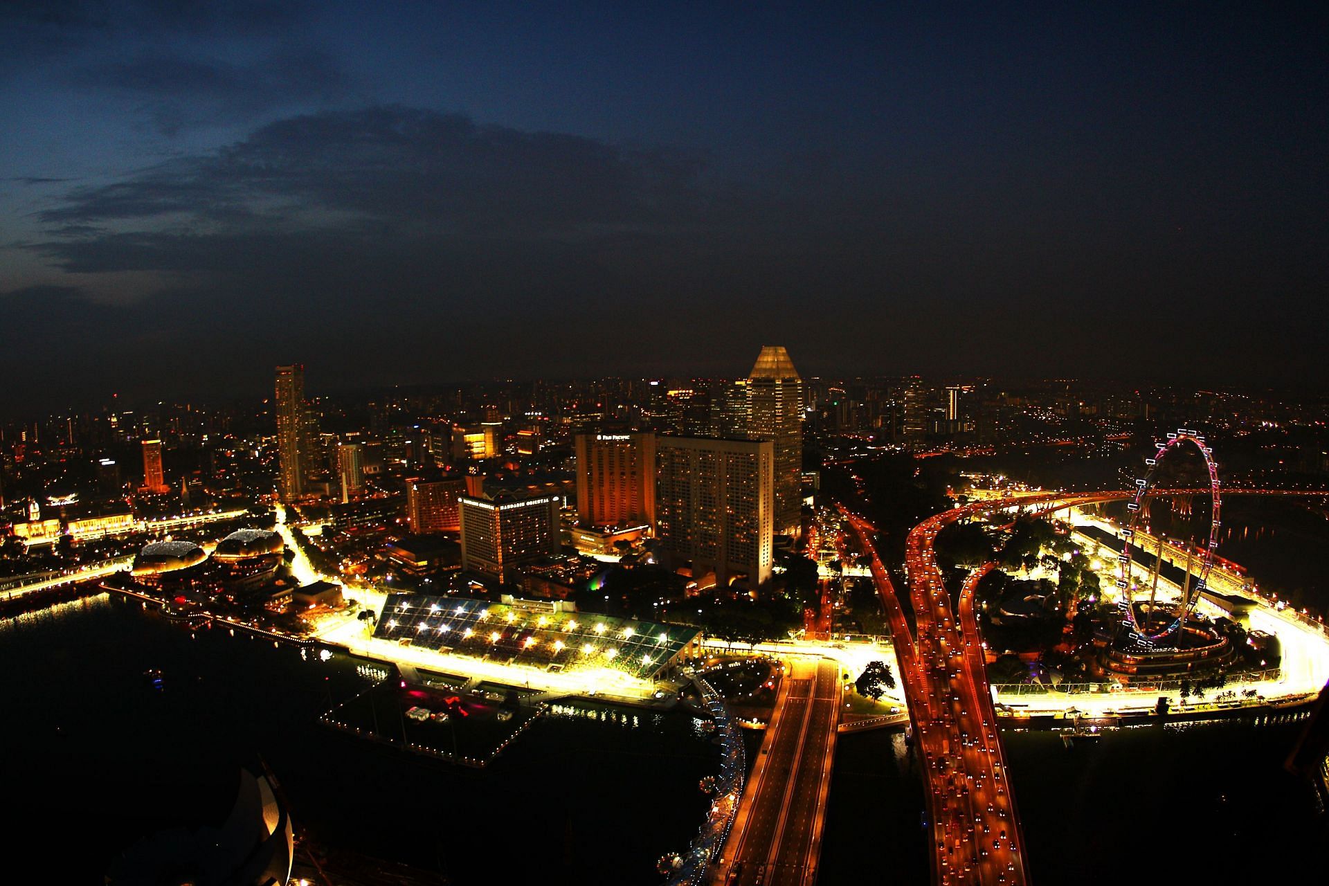 Singapore Formula One Grand Prix in Marina Bay. (Photo by Paul Gilham/Getty Images)