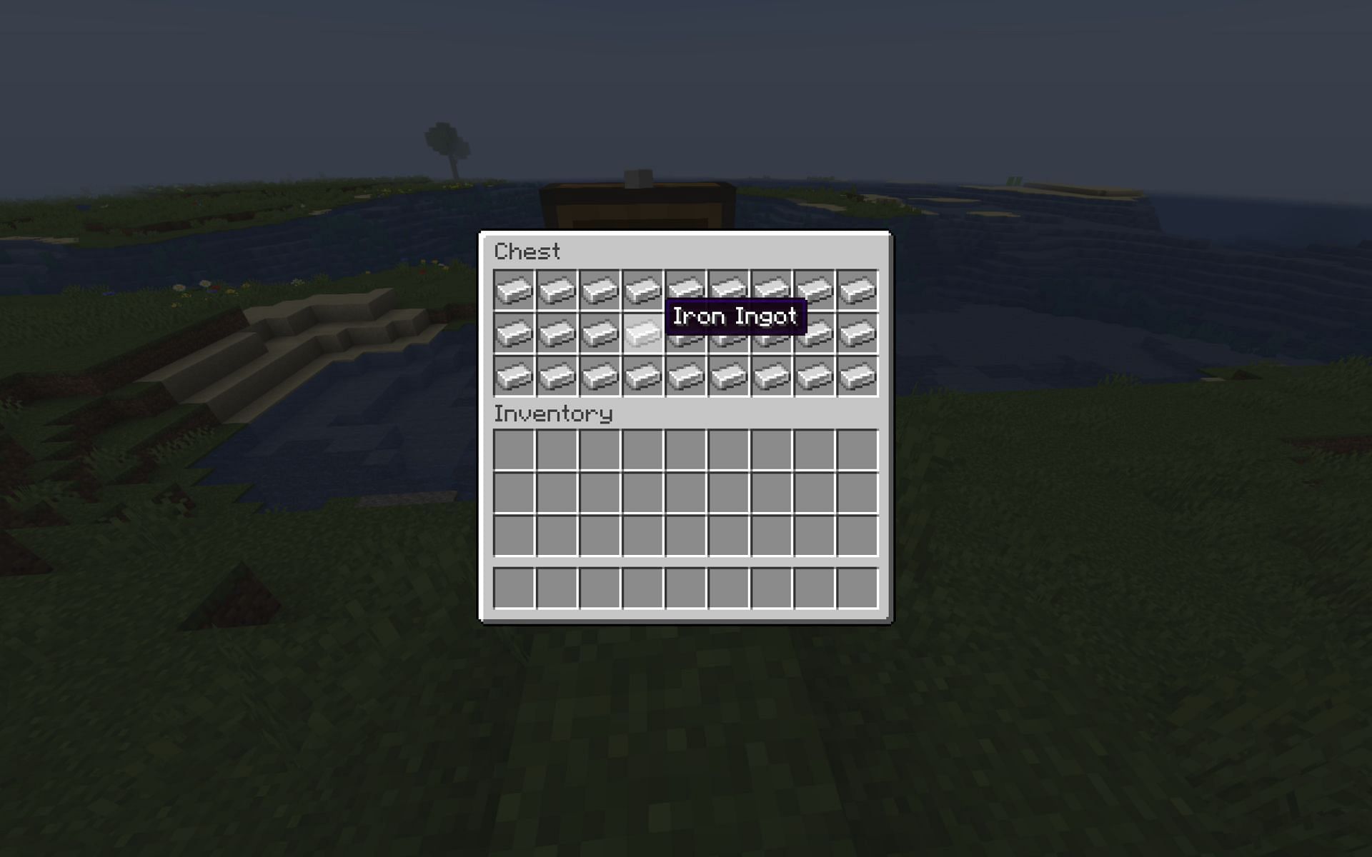 Iron ingots in Minecraft (Image via Mojang)