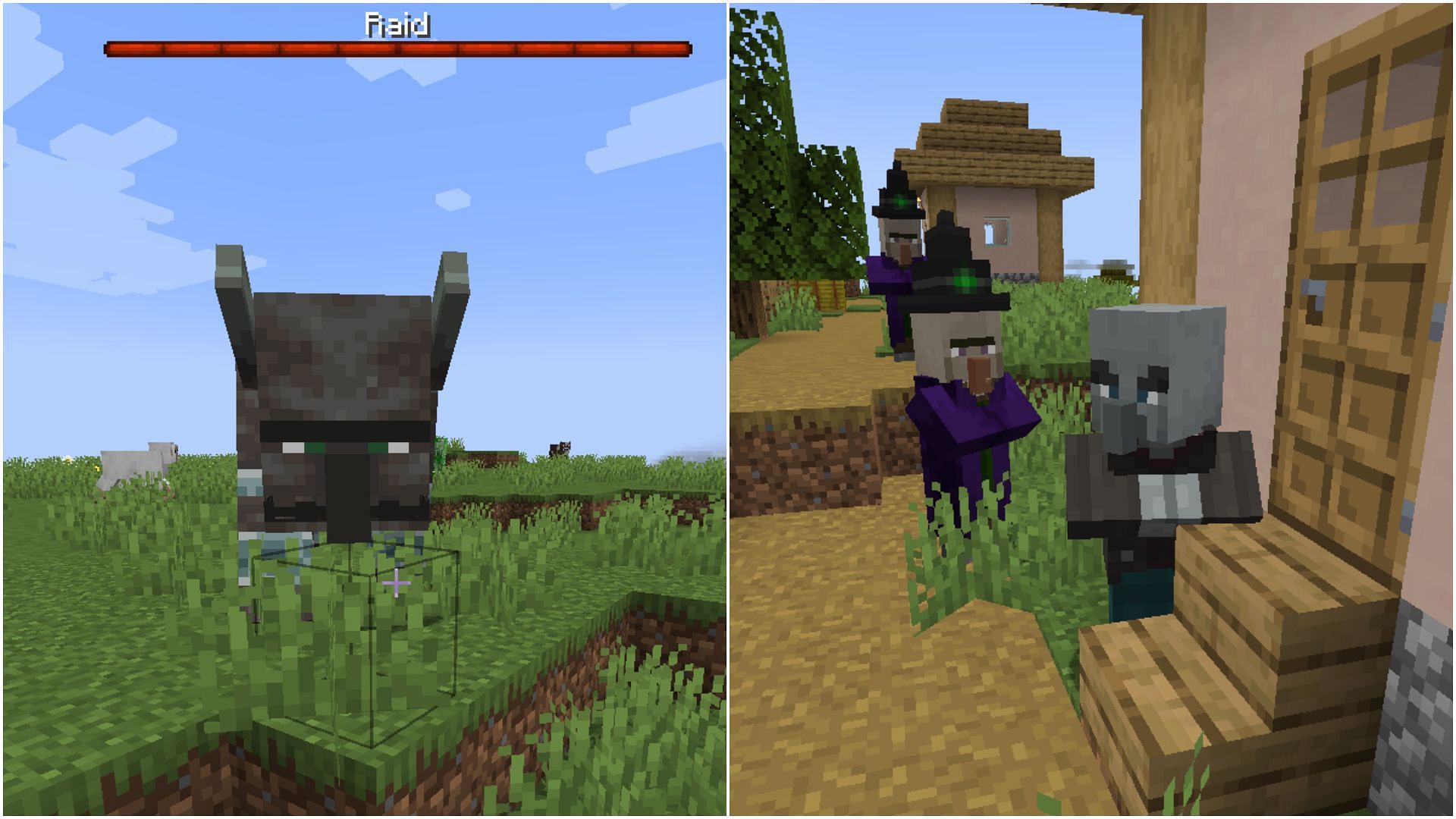Raid is one of the toughest fights that a Minecraft player encounters (Image via Sportskeeda)