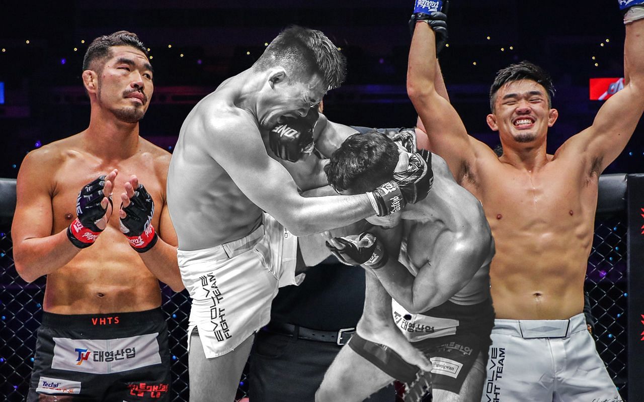 ONE lightweight world champion Christian Lee wants Ok Rae Yoon to work his way back up the rankings to earn a third bout with him. (Image courtesy of ONE)
