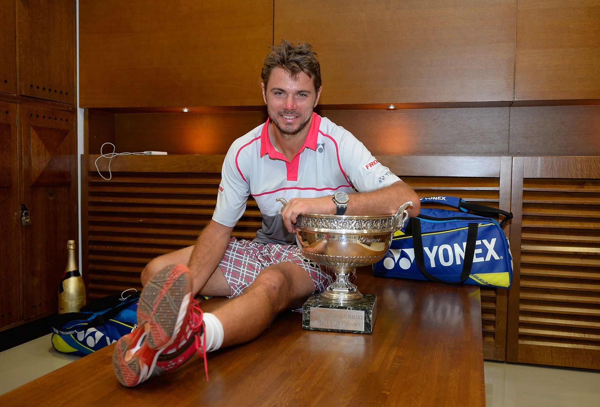 Wawrinka at the 2015 French Open - Day 15