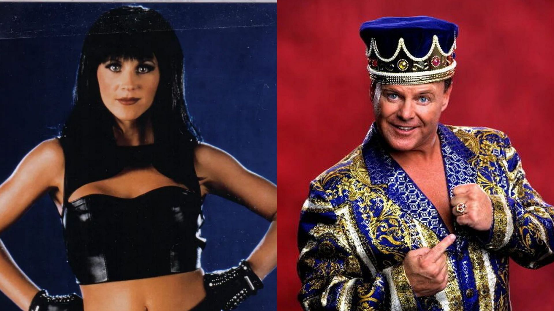 Stacy Carter (left) and Jerry Lawler (right)