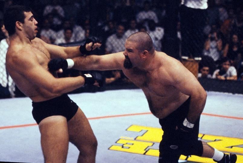 Tank Abbott (right) was the UFC&#039;s original heel