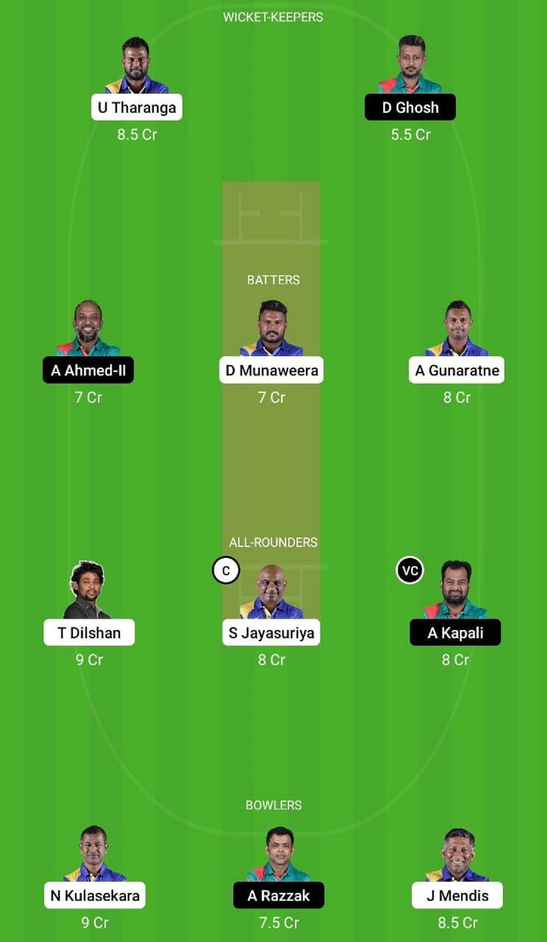 SL-L vs BD-L Dream11 Fantasy Tip - Grand League