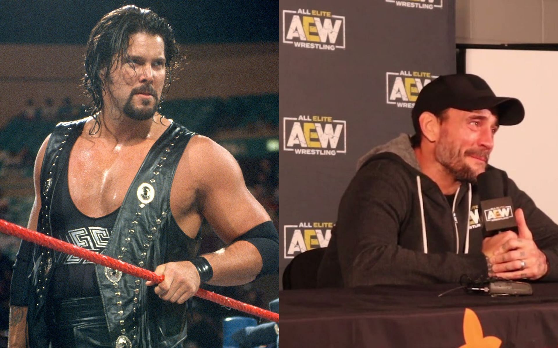WWE legend Kevin Nash (left) and AEW star CM Punk (right).