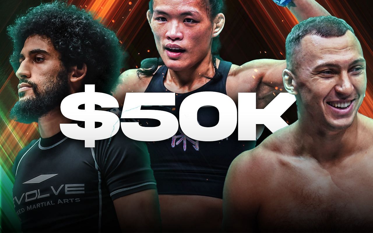 From left to right: Rodrigo Marello, Tiffany Teo, and Roman Krklyia. | Photo by ONE Championship