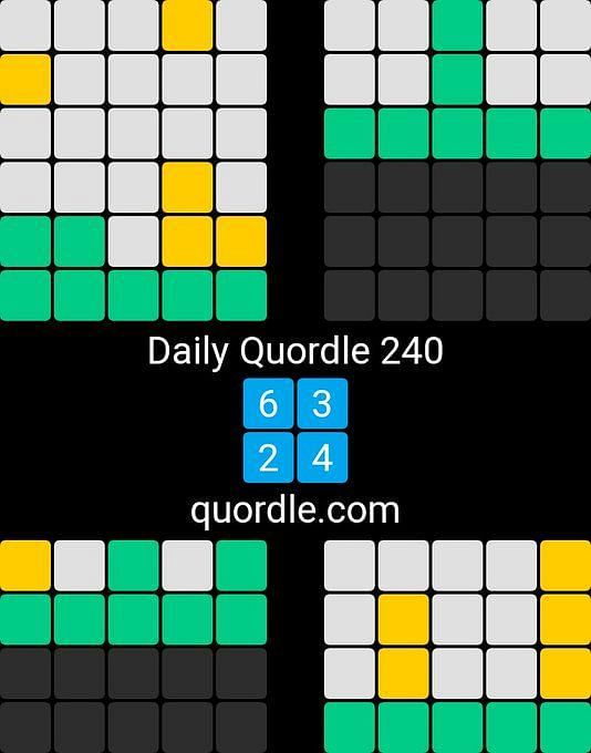 Quordle #242 Hints And Answers For Today: Friday, September 23