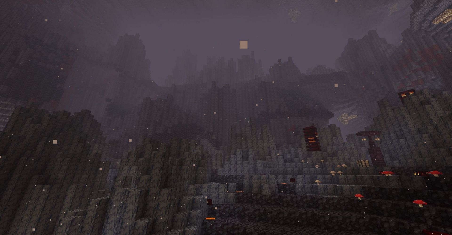 Basalt Deltas are found within the Nether (Image via Mojang)