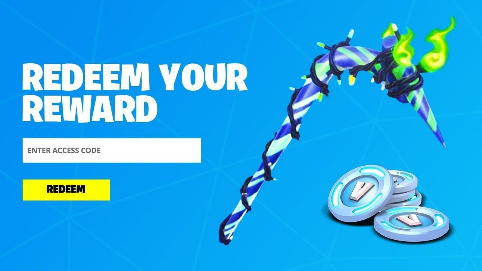 Fortnite no longer offers the Minty pickaxe. (Image via Epic Games)