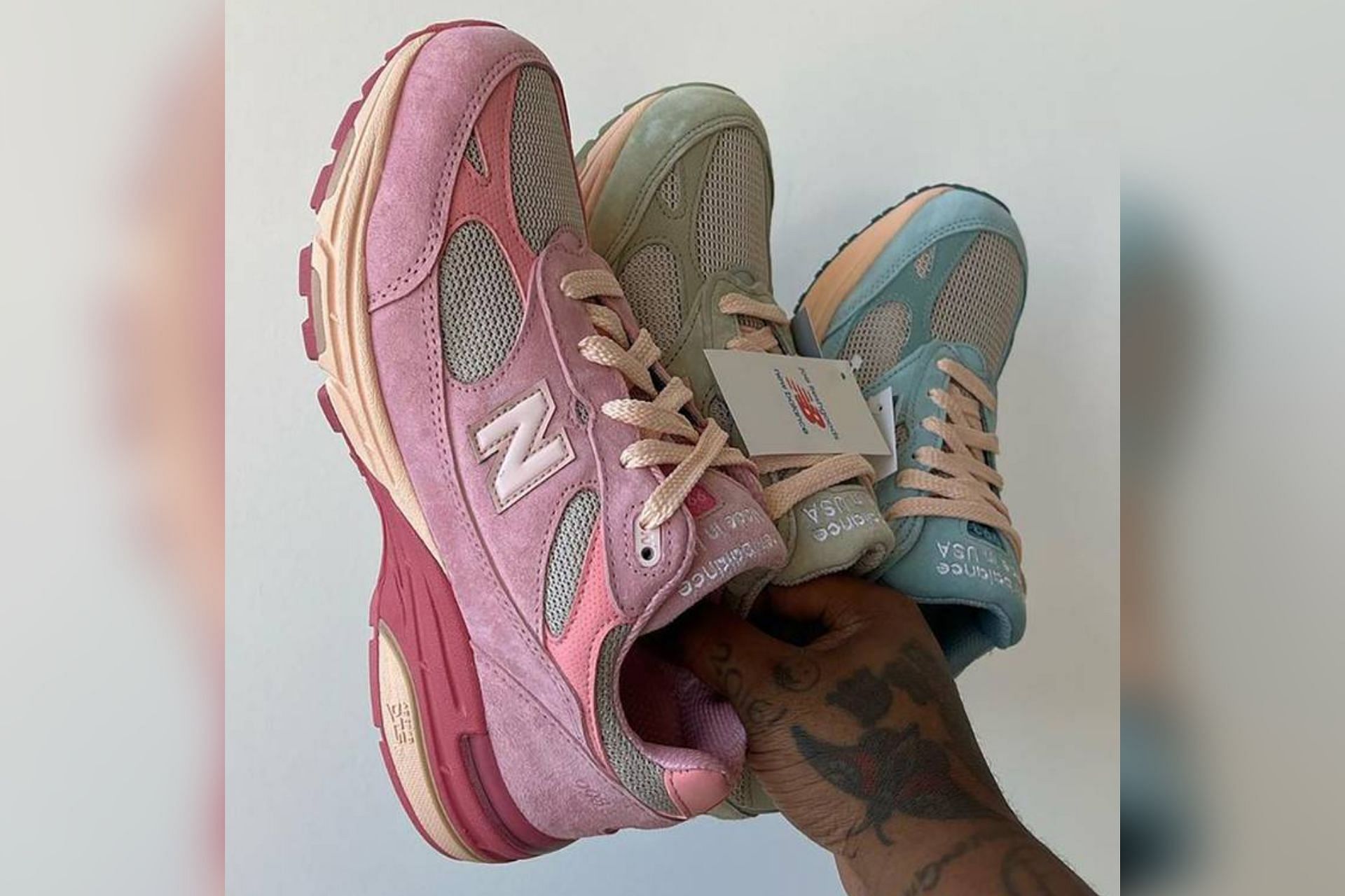 Joe Freshgoods x New Balance 993 Performance Art footwear collection (Image via Instagram/@joefreshgoods)