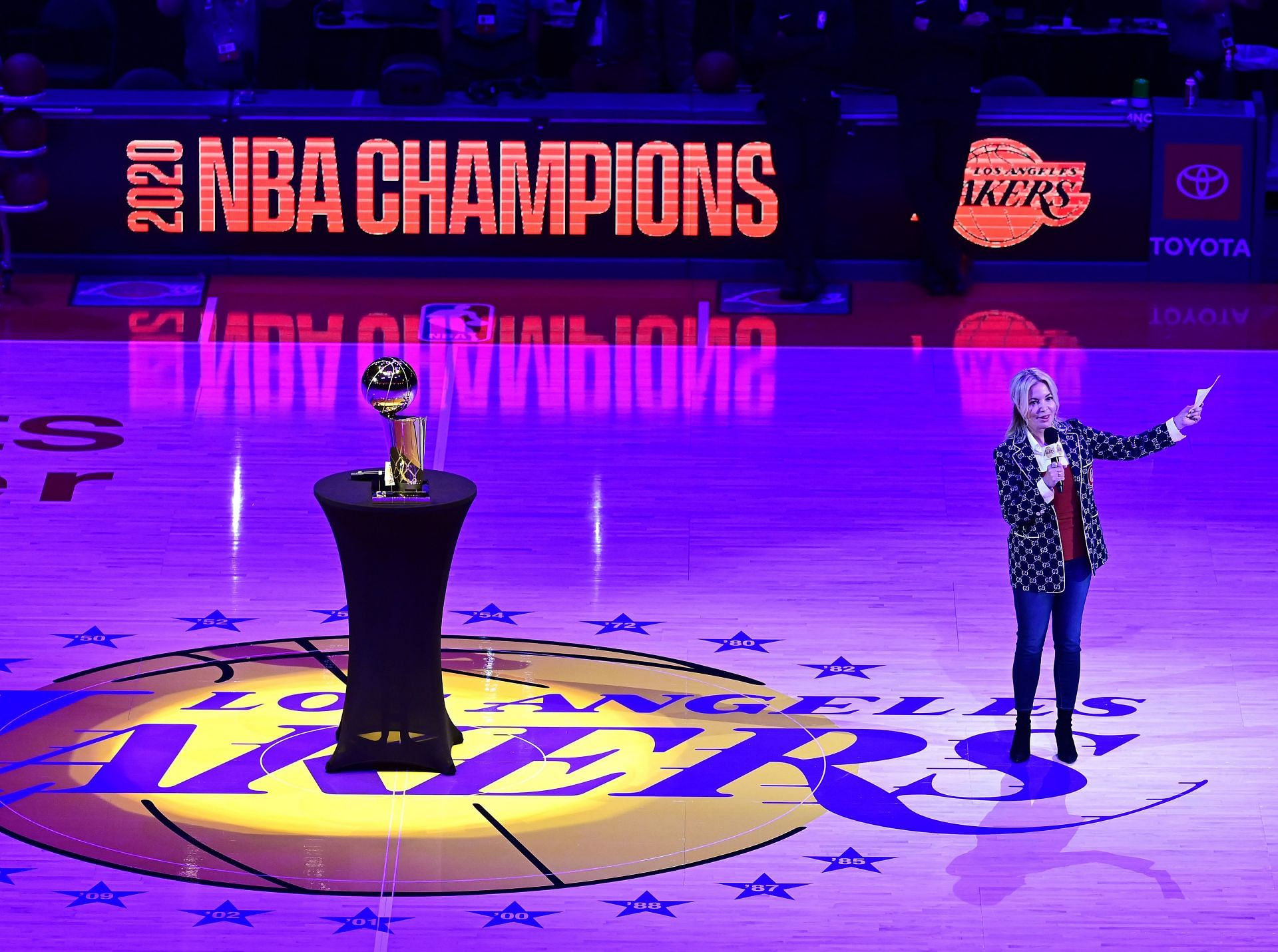 Los Angeles Lakers 2021 NBA Finals Champions LeBron James Purple