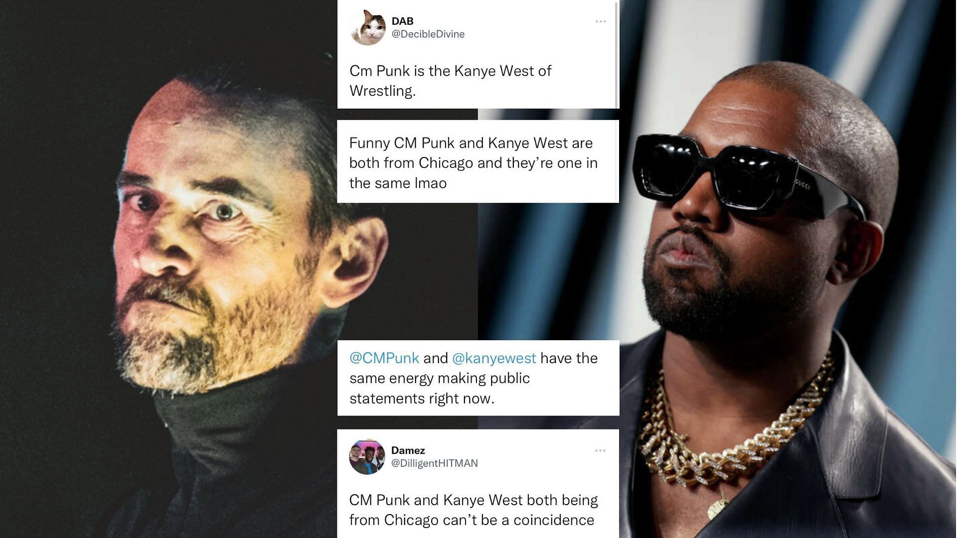 CM Punk has been compared to Kanye West on Twitter