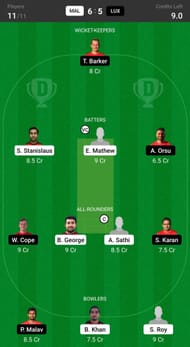 Malta vs Luxembourg Fantasy suggestion #2