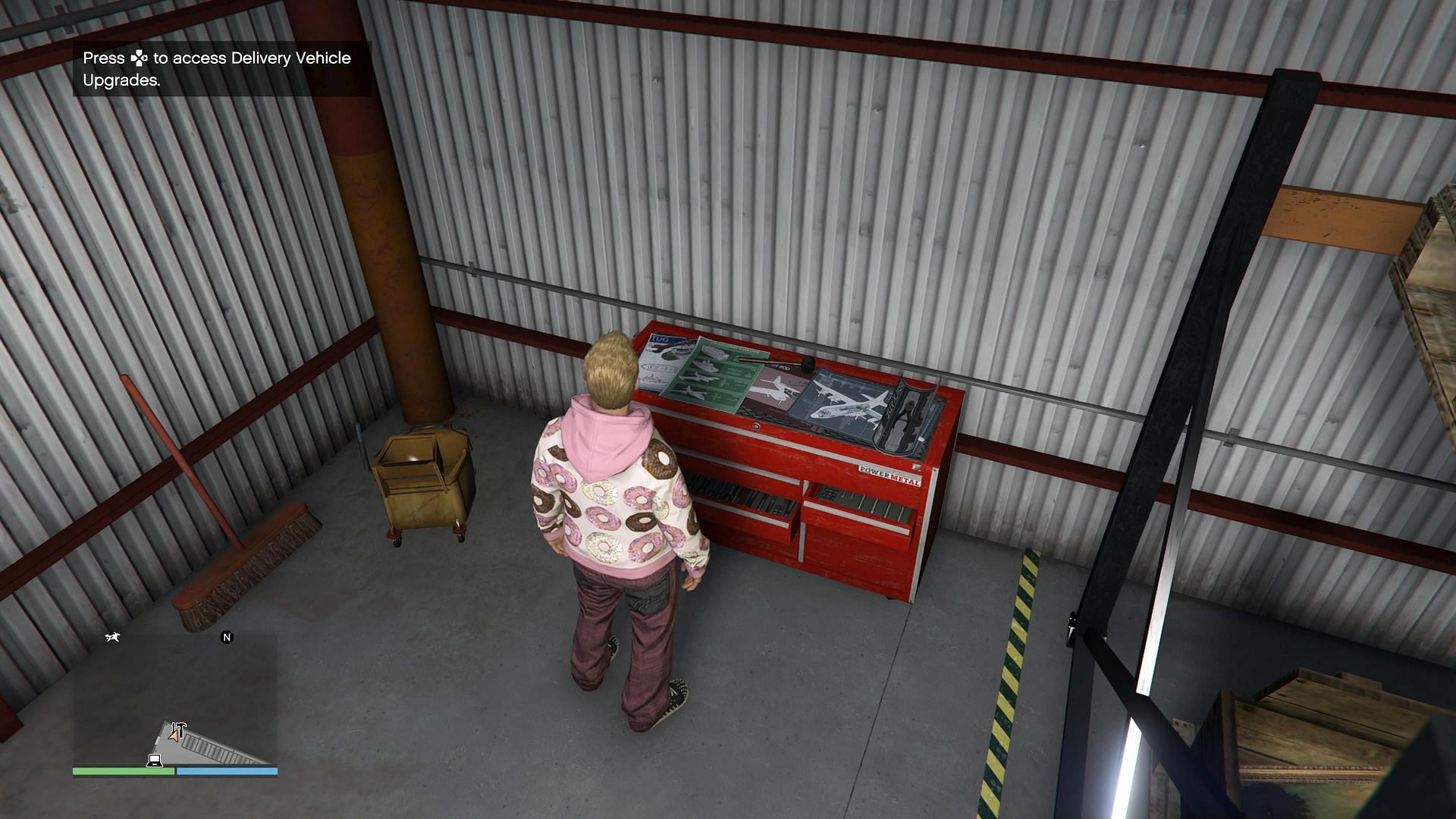 This is where you upgrade delivery vehicles (Image via Rockstar Games)