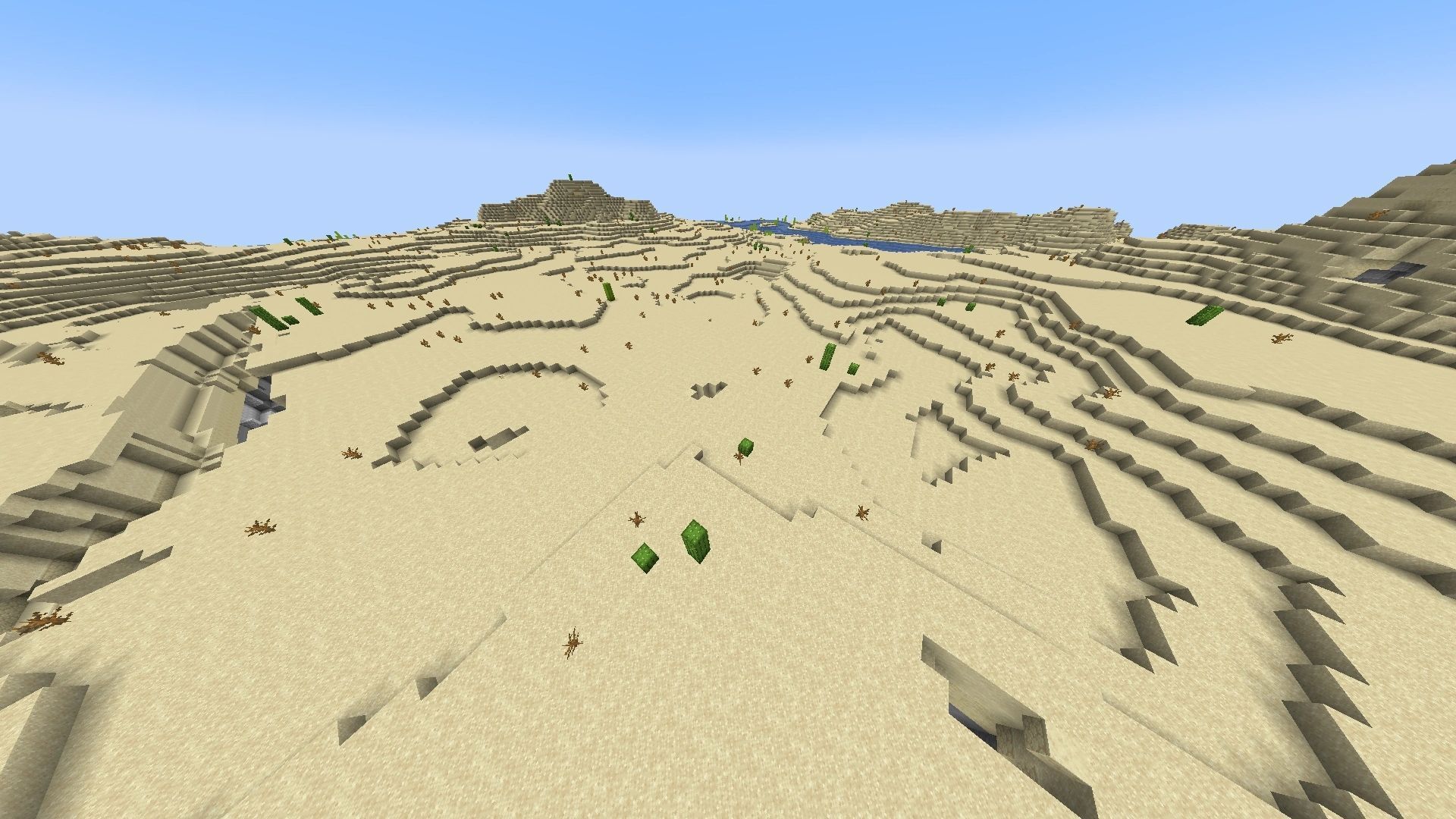 The Desert biome is one of the most boring biomes in the game (Image via Minecraft Wiki)