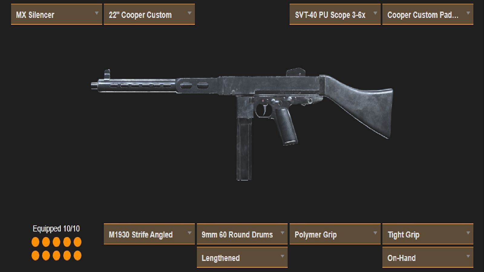 The Cooper Carbine loadout (Image via sym.gg)