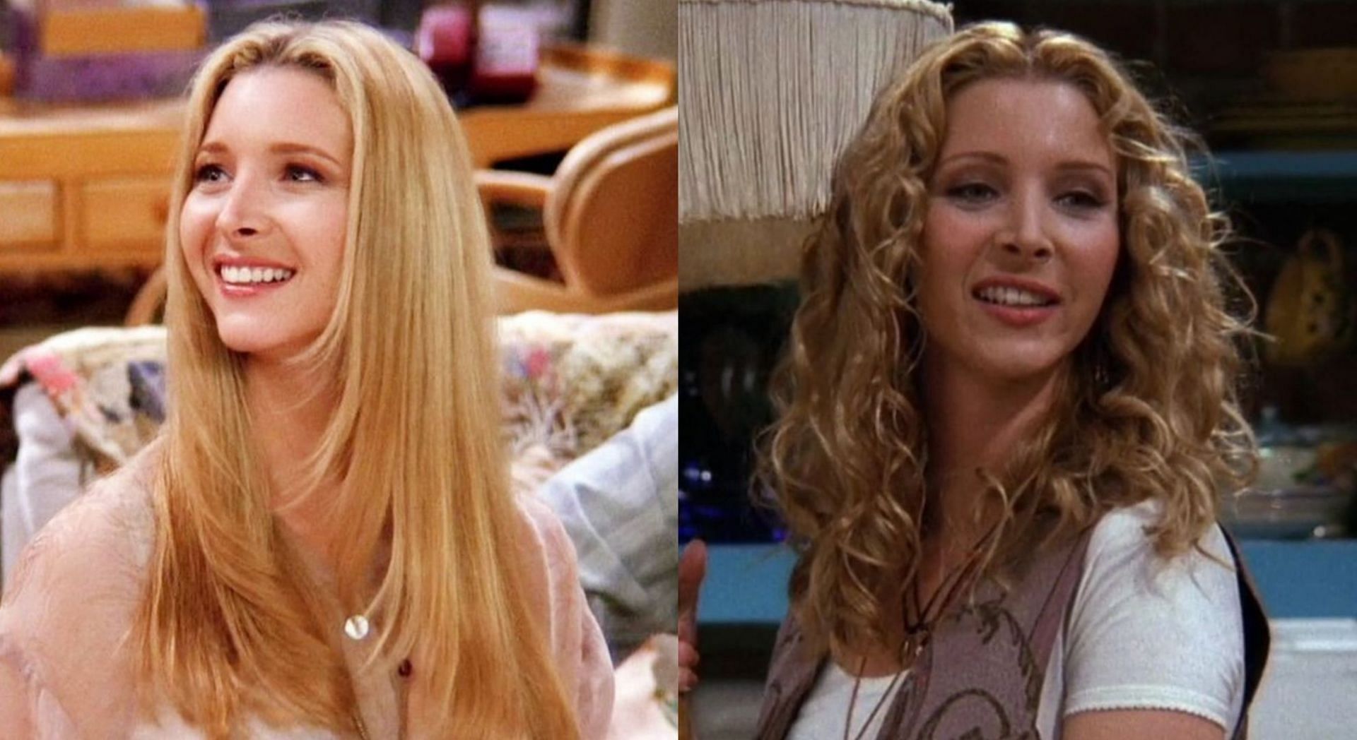Lisa Kudrow skyrocketed to fame with the role of Phoebe Buffay in &#039;Friends&#039; (Image via Nanitaaa/Twitter and Friends/NBC)