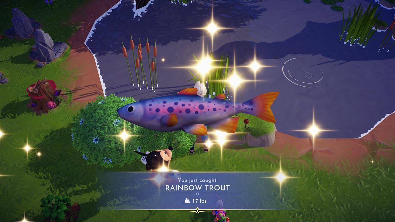 Fish have multiple uses in Disney Dreamlight Valley (Image via Gameloft)