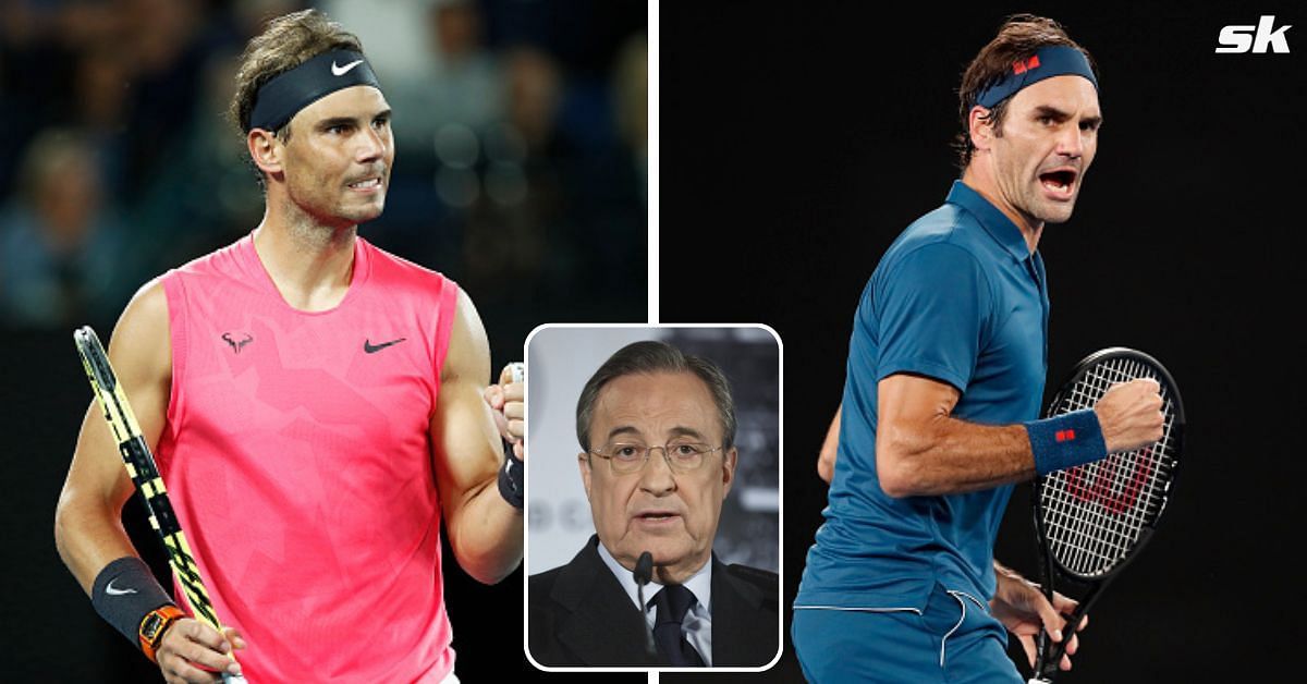 Real Madrid president Florentino Perez wants Rafael Nadal and Roger Federer to play at Santiago Bernabeu