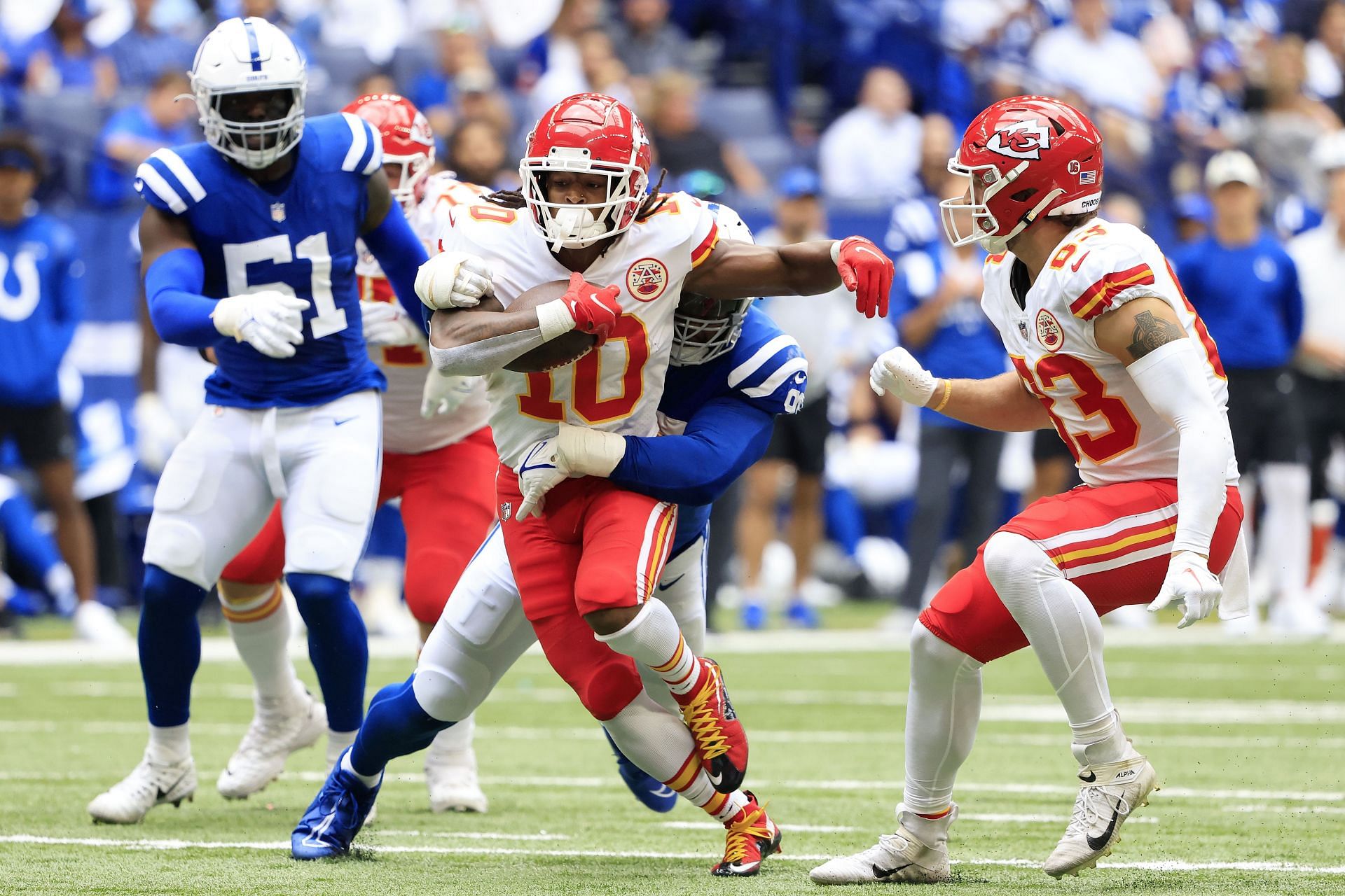 Chiefs Rookie Minicamp: Running back Isiah Pacheco carries a chip on his  shoulder - Arrowhead Pride
