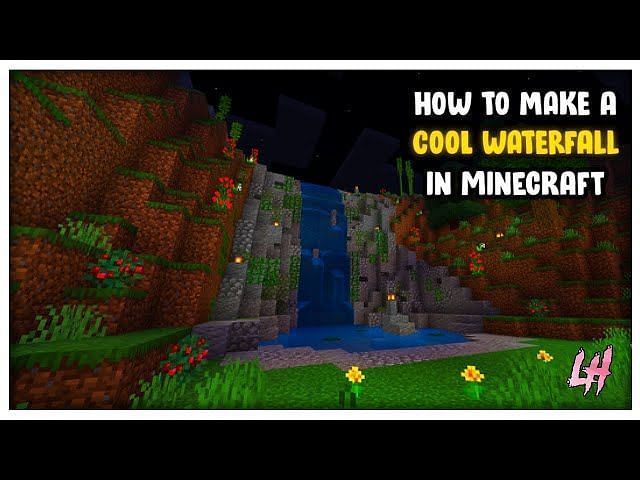 How to build a waterfall in Minecraft