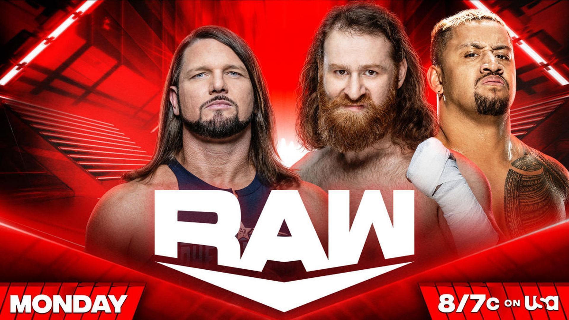 Watch out for AJ Styles vs. Sami Zayn on RAW tonight.