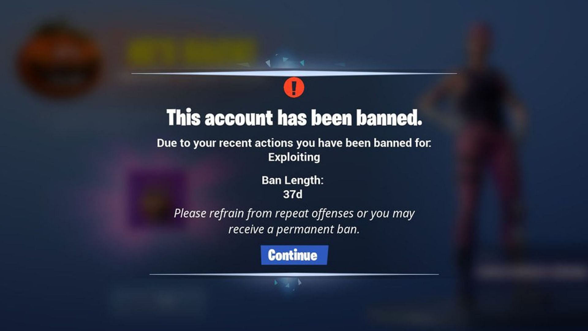 Fortnite ban