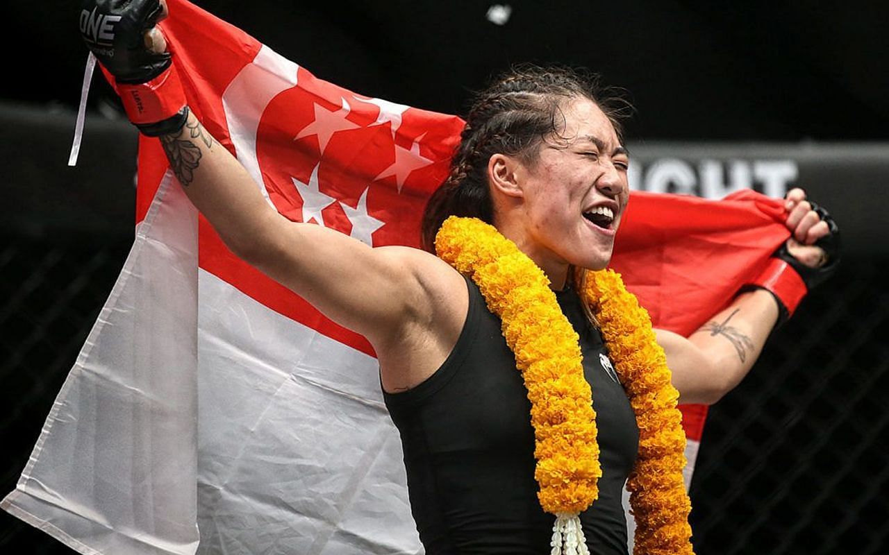 Angela Lee says she loves fighting in her home turf of Singapore [Credit: ONE Championship]