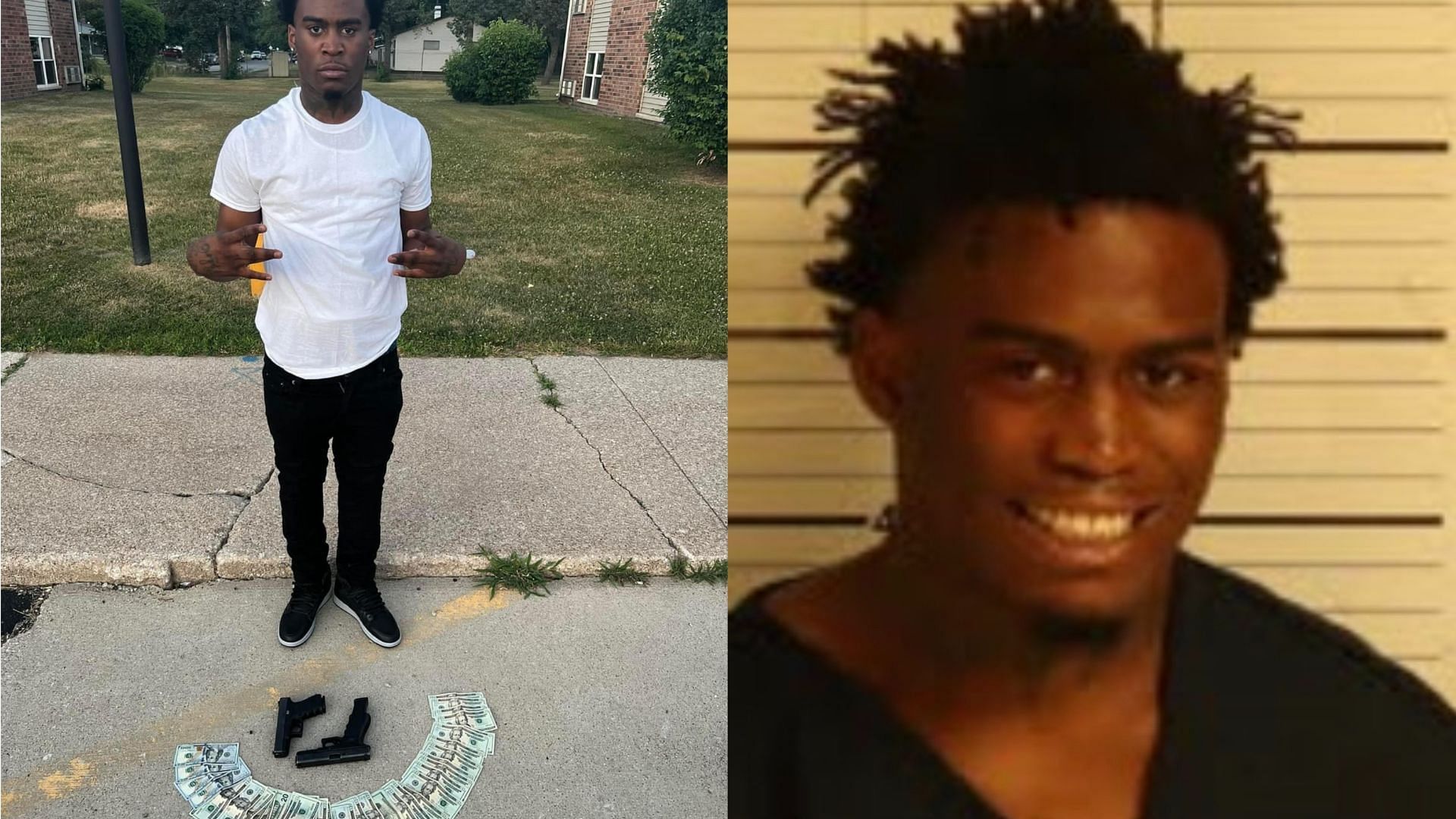 Memphis gunman seen grinning ear-to-ear in his mugshot (Images via Twitter @/MrAndyNgo)