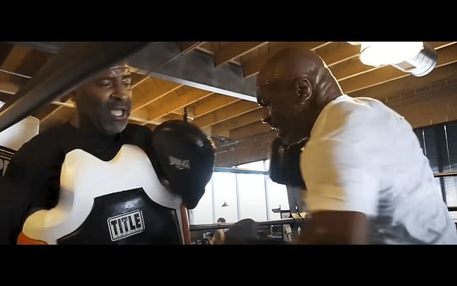 "Mind boggling how Mike at this age moves better than almost every heavyweight" - Fans applaud Mike Tyson for displaying intense punching power