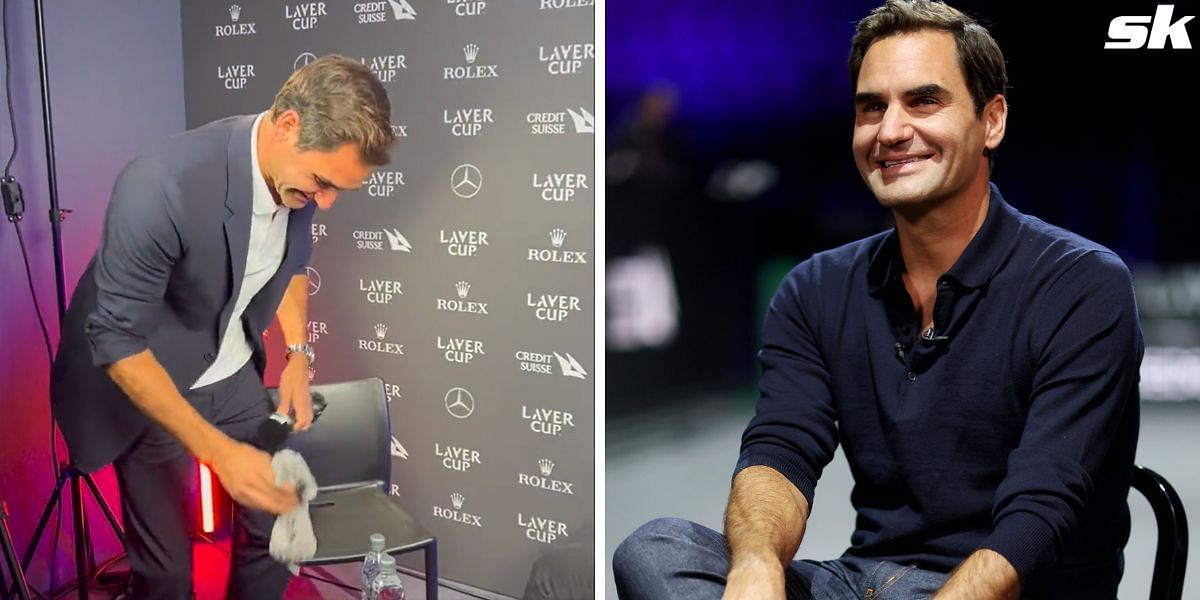 Roger Federer receives an adorable gift as a fitting salute to his illustrious career