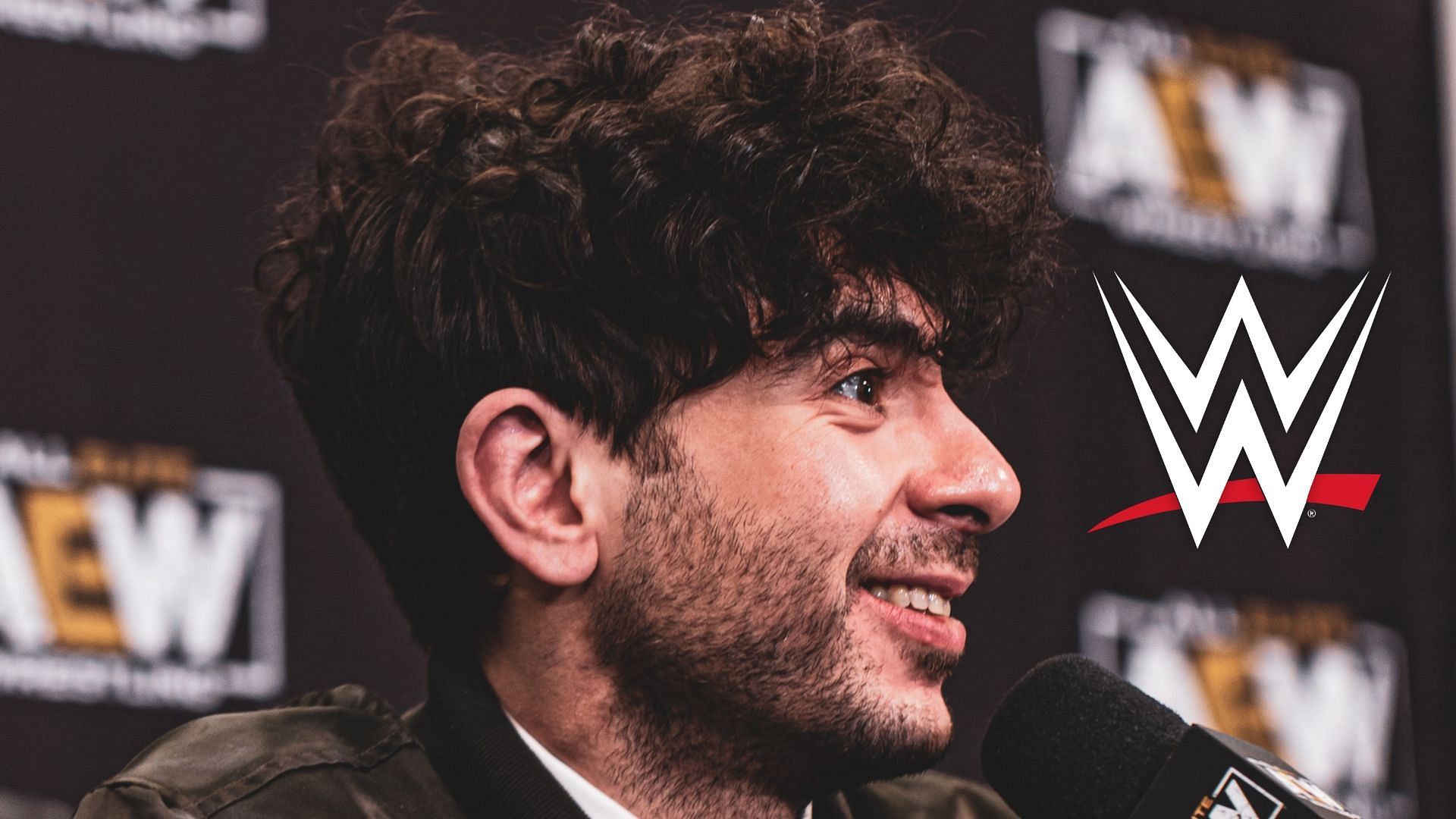 Tony Khan at the AEW Double or Nothing 2022 media scrum (credit: Jay Lee Photography)