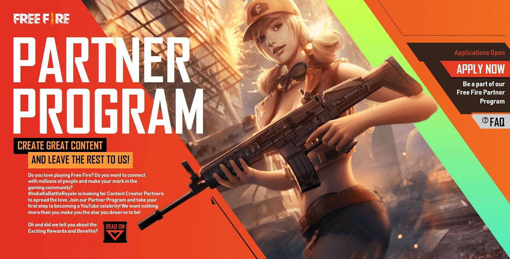 Visit the website and tap on the &#039;Apply Now&#039; option (Image via Garena)