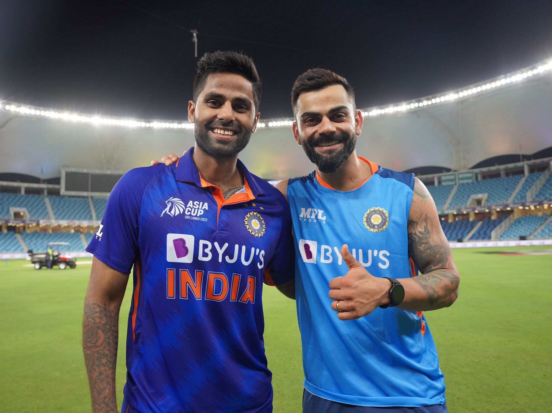 Both Suryakumar Yadav and Virat Kohli put on a show against Hong Kong [Pic Credit: BCCI]