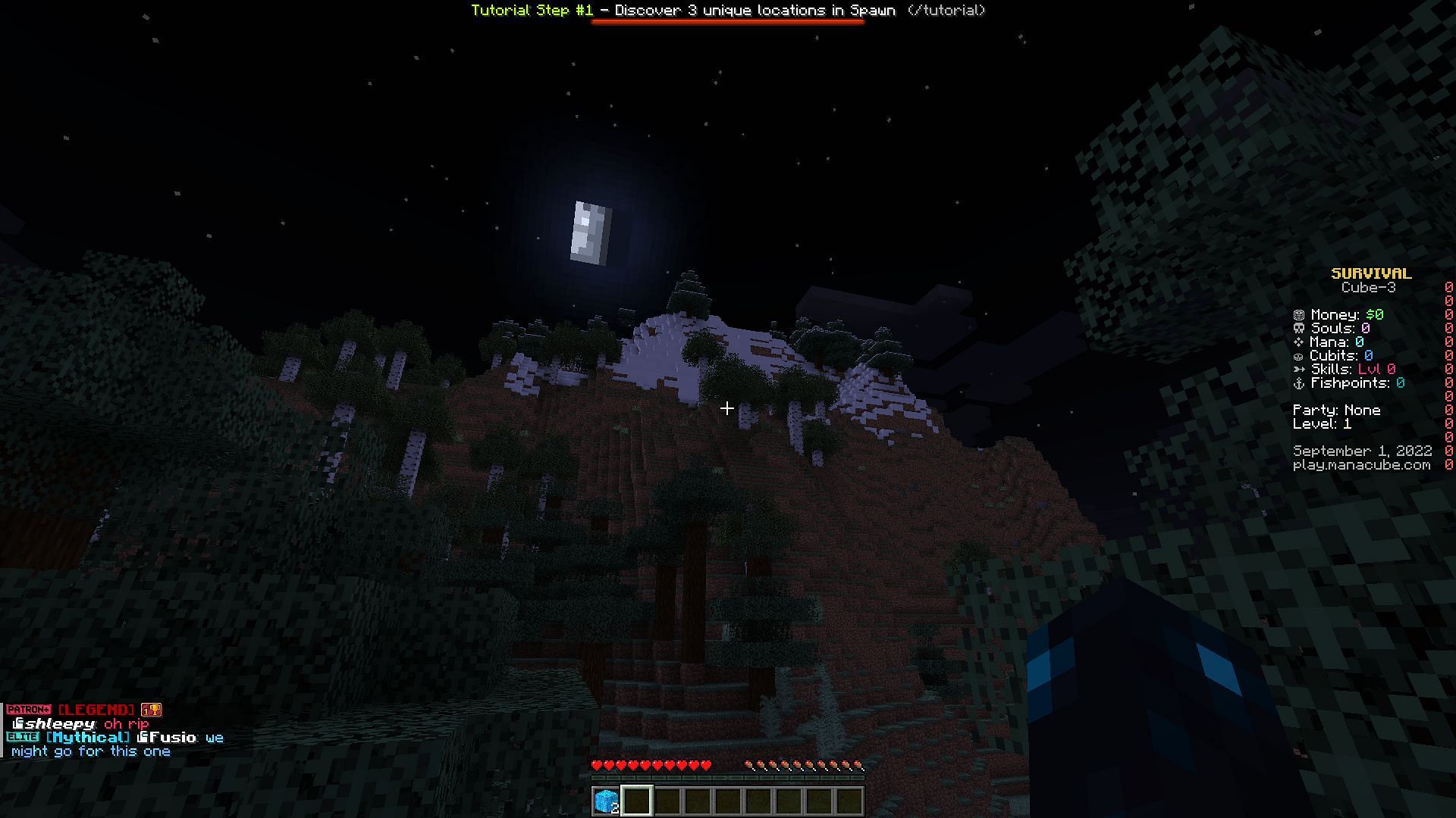Survival game mode in the ManaCube Minecraft server (Image via Mojang)