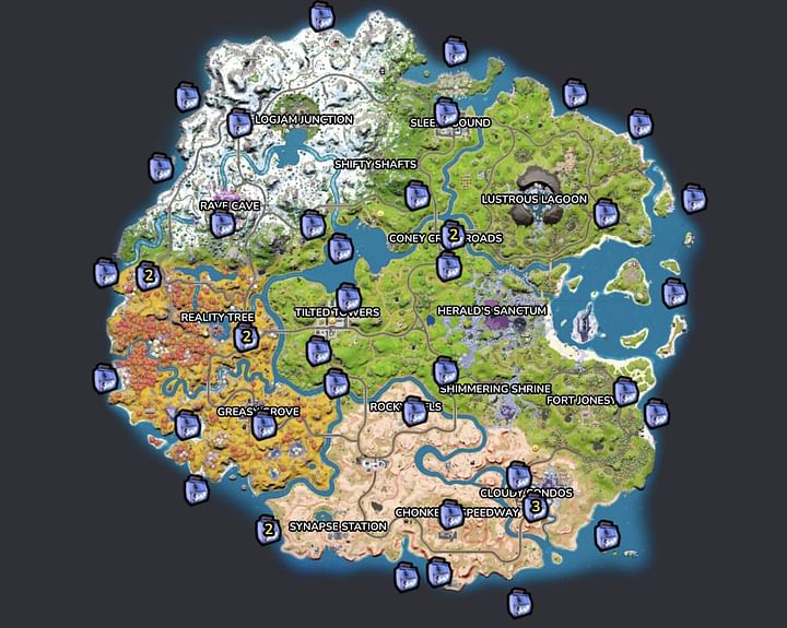 All Fortnite Chapter 3 Season 4 fish locations