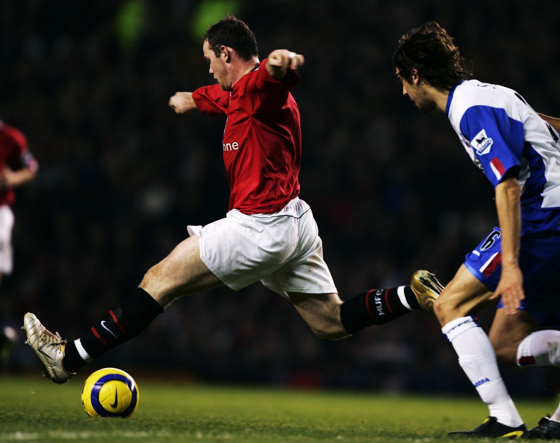 Wayne Rooney in action in his first year at Manchester United (Manchestwer United vs Crystal Palace December 18, 2004)